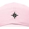 image:imageDALIX Star Embroidered Adjustable Cotton Twill Nautical Dad Hat for MenWashed Pink