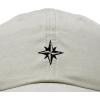 image:imageDALIX Star Embroidered Adjustable Cotton Twill Nautical Dad Hat for MenWashed Stone White