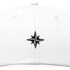 image:imageDALIX Star Embroidered Adjustable Cotton Twill Nautical Dad Hat for MenWhite