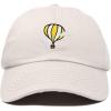 image:imageDALIX Embroidered Hot Air Balloon Dad Hat Cotton Cap Women Men TeensBeige