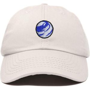 image:imageDALIX Embroidered Earth Baseball Cap Cotton Dad Hat MenBeige