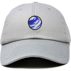 image:imageDALIX Embroidered Earth Baseball Cap Cotton Dad Hat MenGray