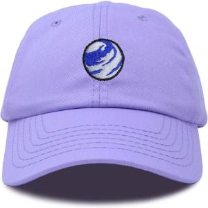 image:imageDALIX Embroidered Earth Baseball Cap Cotton Dad Hat MenLavender