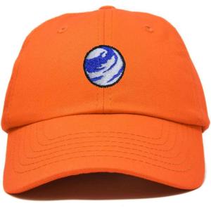 image:imageDALIX Embroidered Earth Baseball Cap Cotton Dad Hat MenOrange