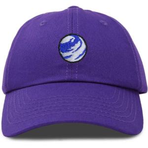 image:imageDALIX Embroidered Earth Baseball Cap Cotton Dad Hat MenPurple