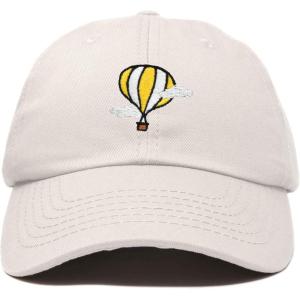 image:imageDALIX Embroidered Hot Air Balloon Dad Hat Cotton Cap Women Men TeensBeige