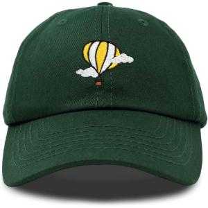 image:imageDALIX Embroidered Hot Air Balloon Dad Hat Cotton Cap Women Men TeensDark Green