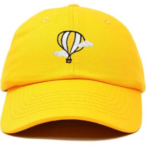 image:imageDALIX Embroidered Hot Air Balloon Dad Hat Cotton Cap Women Men TeensGold