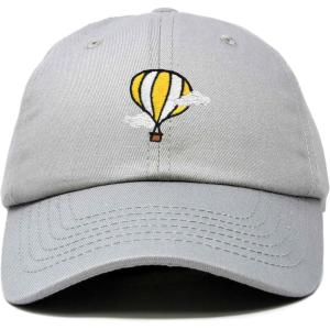image:imageDALIX Embroidered Hot Air Balloon Dad Hat Cotton Cap Women Men TeensGray