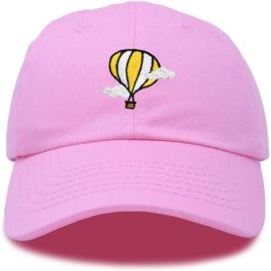 image:imageDALIX Embroidered Hot Air Balloon Dad Hat Cotton Cap Women Men TeensLight Pink