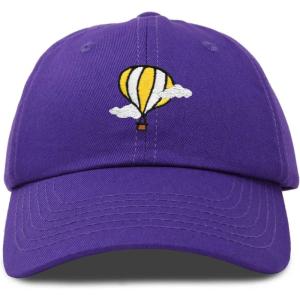 image:imageDALIX Embroidered Hot Air Balloon Dad Hat Cotton Cap Women Men TeensPurple