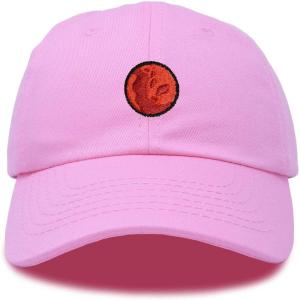 image:imageDALIX Embroidered Mars Baseball Cap Cotton Dad Hat MenLight Pink