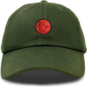 image:imageDALIX Embroidered Mars Baseball Cap Cotton Dad Hat MenOlive