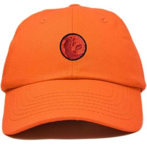 image:imageDALIX Embroidered Mars Baseball Cap Cotton Dad Hat MenOrange