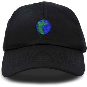 image:imageDALIX Embroidered Pangea Earth Baseball Cap Cotton Dad Hat MenBlack