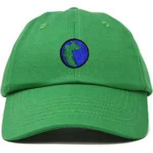image:imageDALIX Embroidered Pangea Earth Baseball Cap Cotton Dad Hat MenKelly Green
