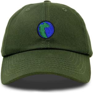 image:imageDALIX Embroidered Pangea Earth Baseball Cap Cotton Dad Hat MenOlive