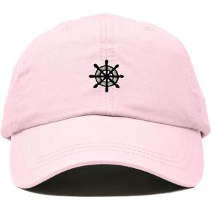 image:imageDALIX Ship Wheel Embroidered Dad Hat Adjustable Cotton Twill Baseball Cap Casual for MenWashed Pink