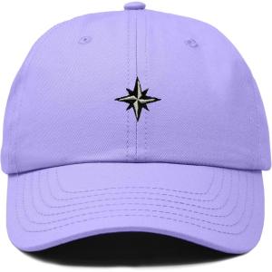 image:imageDALIX Star Embroidered Adjustable Cotton Twill Nautical Dad Hat for MenLavender