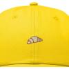 image:imageDALIX Croissant Pastry Embroidered Dad Hat Adjustable Cotton Twill Baseball Cap Cute Casual WomenGold
