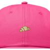 image:imageDALIX Croissant Pastry Embroidered Dad Hat Adjustable Cotton Twill Baseball Cap Cute Casual WomenHot Pink