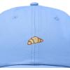 image:imageDALIX Croissant Pastry Embroidered Dad Hat Adjustable Cotton Twill Baseball Cap Cute Casual WomenLight Blue