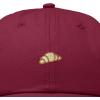 image:imageDALIX Croissant Pastry Embroidered Dad Hat Adjustable Cotton Twill Baseball Cap Cute Casual WomenMaroon