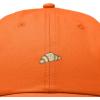 image:imageDALIX Croissant Pastry Embroidered Dad Hat Adjustable Cotton Twill Baseball Cap Cute Casual WomenOrange