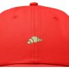image:imageDALIX Croissant Pastry Embroidered Dad Hat Adjustable Cotton Twill Baseball Cap Cute Casual WomenRed