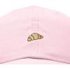 image:imageDALIX Croissant Pastry Embroidered Dad Hat Adjustable Cotton Twill Baseball Cap Cute Casual WomenWashed Pink