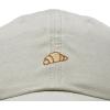 image:imageDALIX Croissant Pastry Embroidered Dad Hat Adjustable Cotton Twill Baseball Cap Cute Casual WomenWashed Stone White