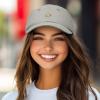 image:imageDALIX Croissant Pastry Embroidered Dad Hat Adjustable Cotton Twill Baseball Cap Cute Casual WomenWashed Stone White