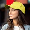 image:imageDALIX Croissant Pastry Embroidered Dad Hat Adjustable Cotton Twill Baseball Cap Cute Casual WomenYellow