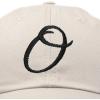 image:imageDALIX Initial Hat Letter O Vintage Womens Baseball Cap Monogram EmbroideredBeige