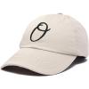 image:imageDALIX Initial Hat Letter O Vintage Womens Baseball Cap Monogram EmbroideredBeige