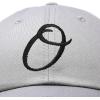 image:imageDALIX Initial Hat Letter O Vintage Womens Baseball Cap Monogram EmbroideredGray