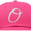 image:imageDALIX Initial Hat Letter O Vintage Womens Baseball Cap Monogram EmbroideredHot Pink