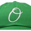 image:imageDALIX Initial Hat Letter O Vintage Womens Baseball Cap Monogram EmbroideredKelly Green