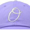 image:imageDALIX Initial Hat Letter O Vintage Womens Baseball Cap Monogram EmbroideredLavender