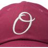 image:imageDALIX Initial Hat Letter O Vintage Womens Baseball Cap Monogram EmbroideredMaroon