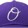 image:imageDALIX Initial Hat Letter O Vintage Womens Baseball Cap Monogram EmbroideredPurple