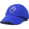 image:imageDALIX Initial Hat Letter O Vintage Womens Baseball Cap Monogram EmbroideredRoyal Blue