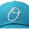 image:imageDALIX Initial Hat Letter O Vintage Womens Baseball Cap Monogram EmbroideredTeal