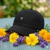 image:imageDALIX Mini Heart Dad Cap Black Cotton Adjustable Unstructured Baseball Hat WomensBlack