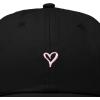 image:imageDALIX Mini Heart Dad Cap Black Cotton Adjustable Unstructured Baseball Hat WomensBlack