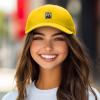image:imageDALIX Portrait Frame Embroidered Adjustable Art Cotton Twill Dad Hat for WomenGold