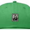 image:imageDALIX Portrait Frame Embroidered Adjustable Art Cotton Twill Dad Hat for WomenKelly Green