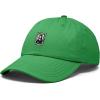 image:imageDALIX Portrait Frame Embroidered Adjustable Art Cotton Twill Dad Hat for WomenKelly Green