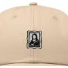 image:imageDALIX Portrait Frame Embroidered Adjustable Art Cotton Twill Dad Hat for WomenKhaki