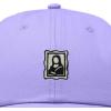 image:imageDALIX Portrait Frame Embroidered Adjustable Art Cotton Twill Dad Hat for WomenLavender